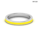 18K GOLD RING WITH ENAMEL (YELLOW)