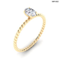 30 PT PEAR SOLITAIRE 0.33 CT DIAMOND RING