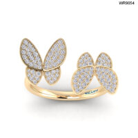 0.41 CT DIAMOND PAIR BUTTERFLY RING