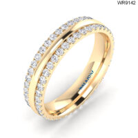 0.69 CT DIAMOND FULL ETERNITY WEDDING BAND RING